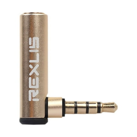 NUOLUX 3.5mm Male to Female 90 Degree Adapter For Mobile Phones Tablets Laptops Desktop Computers Digital Cameras Mp3 Mp4 Use(Golden)
NUOLUX 3.5mm Male to Female 90 Degree Adapter For Mobile Phones Tablets Laptops Desktop Computers Digital Cameras Mp3 Mp4 Use(Golden)