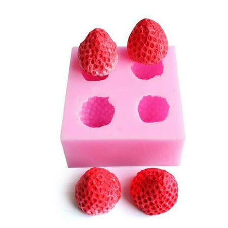 Strawberry Silicone Mould Fondant Icing Wedding Cake Mold Cake Decorating TY WL