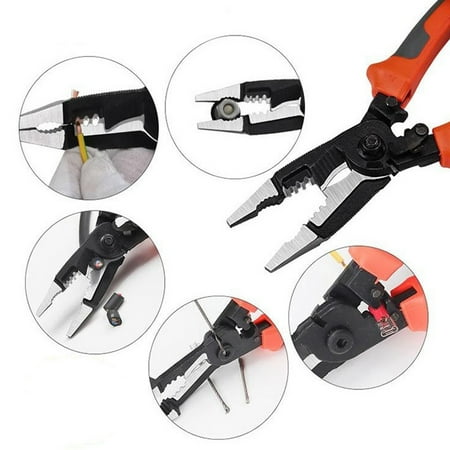 Henmomu Wire Stripping Tool 8-Inch 6-in-1 Plier Multifunctional Electrician Tools Steel + PVC For Hardware
Henmomu Wire Stripping Tool 8-Inch 6-in-1 Plier Multifunctional Electrician Tools Steel + PVC For Hardware