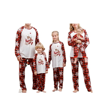Gwiyeopda Christmas Family Pajamas Matching Set PJ s with Elk Print Long Sleeve Tops Pants Loungewear
Gwiyeopda Christmas Family Pajamas Matching Set PJ s with Elk Print Long Sleeve Tops Pants Loungewear