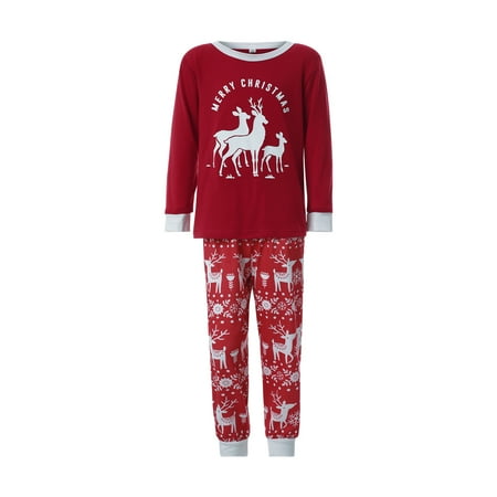 Christmas Family Pajamas Set Deer Print Long Sleeve Round Collar T-shirt+Trousers/Romper
Christmas Family Pajamas Set Deer Print Long Sleeve Round Collar T-shirt+Trousers/Romper