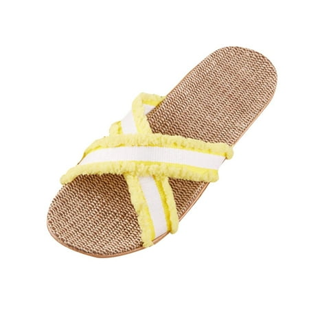 Slipper for Women Slippers For Fashion Ladies Women Breathable Bohemia Beach Slip On Shoes Flats Casual Sandals PU Yellow 39-40
Slipper for Women Slippers For Fashion Ladies Women Breathable Bohemia Beach Slip On Shoes Flats Casual Sandals PU Yellow 39-40