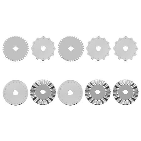 NICEXMAS 10Pcs Cutter Replacement Blades Fabric Cutting Tool Rotary Cutter Parts (Silver)
NICEXMAS 10Pcs Cutter Replacement Blades Fabric Cutting Tool Rotary Cutter Parts (Silver)