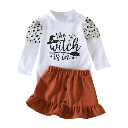 Baby Boy Girl Clothes Set Toddler Girls Long Sleeve Dot Letter Prints T Shirt Tops Skirt Outfits
Baby Boy Girl Clothes Set Toddler Girls Long Sleeve Dot Letter Prints T Shirt Tops Skirt Outfits