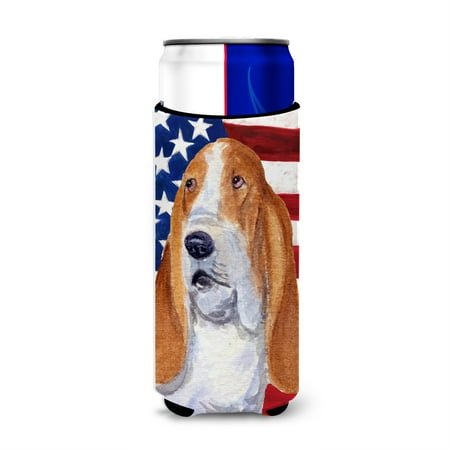 USA American Flag with Basset Hound Ultra Beverage Insulators for slim cans SS4013MUK
USA American Flag with Basset Hound Ultra Beverage Insulators for slim cans SS4013MUK