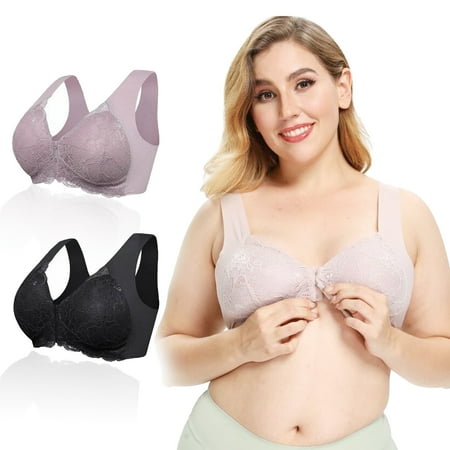 Women Plus Size Bra Women Seamless Bra Wire-Free Front Zipper with Pads Comfortable Breathable Bra 2pcs/3pcs
Women Plus Size Bra Women Seamless Bra Wire-Free Front Zipper with Pads Comfortable Breathable Bra 2pcs/3pcs