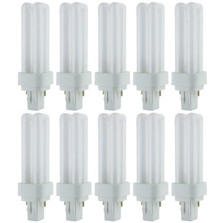 10 Pack Sunlite 13 Watt PLD 2-Pin Double U-Shaped Twin Tube GX23-2 Base Warm White 
10 Pack Sunlite 13 Watt PLD 2-Pin Double U-Shaped Twin Tube GX23-2 Base Warm White