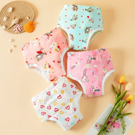 mijaja Toddler Baby Girls 4 Pack Potty Training Pants 100% Cotton Underpants 2-5 Years
mijaja Toddler Baby Girls 4 Pack Potty Training Pants 100% Cotton Underpants 2-5 Years