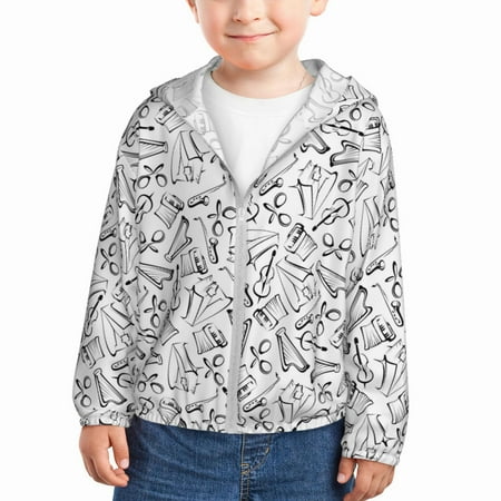 Lukts Black White Music Print Children s Long-Sleeved Sun Protection Clothing Hooded Sweatshirts for Boys and Girls Outdoor Sports-2 Years
Lukts Black White Music Print Children s Long-Sleeved Sun Protection Clothing Hooded Sweatshirts for Boys and Girls Outdoor Sports-2 Years