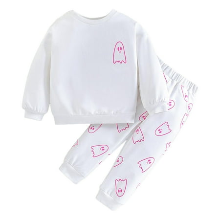 QBGSAY Kids Outfits Sets Toddler Boys Girls Halloween Long Sleeve Cartoon Prints Tops Pants Two Piece Casual Sports Set Solid Color Outfits Set For Boys Girls
QBGSAY Kids Outfits Sets Toddler Boys Girls Halloween Long Sleeve Cartoon Prints Tops Pants Two Piece Casual Sports Set Solid Color Outfits Set For Boys Girls