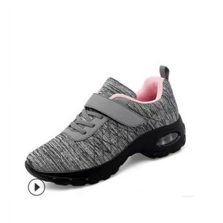 

Women s Walking Shoes All Day Comfort Slip-Resistant Velcro Sneakers - Mesh Slip Lady Girls Modern Work Shoe Easy Shoes Platform Loafers