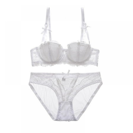 Popvcly Sexy Low-Cut Underwear Set 1/2 Cup Gathered to Enhance Lace Ladies Wireless Thin Cotton Breathable Comfortable Underwear
Popvcly Sexy Low-Cut Underwear Set 1/2 Cup Gathered to Enhance Lace Ladies Wireless Thin Cotton Breathable Comfortable Underwear