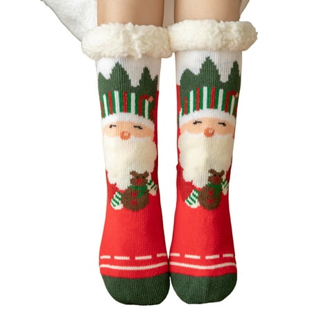 Yamaler 1 Pair Christmas Mid Tube Socks Christmas Elements Plush Medium Tube Thick High Elasticity Keep Warm Cartoon Santa Claus Floor Socks for Daily Wear
Yamaler 1 Pair Christmas Mid Tube Socks Christmas Elements Plush Medium Tube Thick High Elasticity Keep Warm Cartoon Santa Claus Floor Socks for Daily Wear