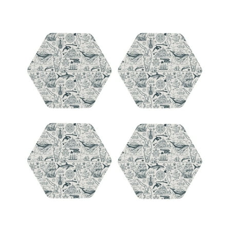 Naloa Vintage Sailboats Leather Coasters for Drinks Durable Drink Coasters 4 Set for Tabletop Protection Luxurious Home Décor and Housewarming Gift ( {designName})Hexagon
Naloa Vintage Sailboats Leather Coasters for Drinks Durable Drink Coasters 4 Set for Tabletop Protection Luxurious Home Décor and Housewarming Gift ( {designName})Hexagon