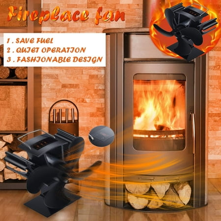 RnemiTe-amo Deals!Cooling Fan Fireplace Fan Heat Powered Fan With 4 Blade And Digital Temperature Display
RnemiTe-amo Deals!Cooling Fan Fireplace Fan Heat Powered Fan With 4 Blade And Digital Temperature Display