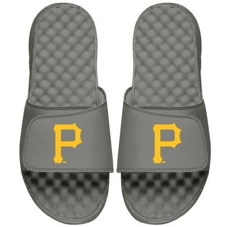 Youth ISlide Gray Pittsburgh Pirates Primary Logo Slide Sandals