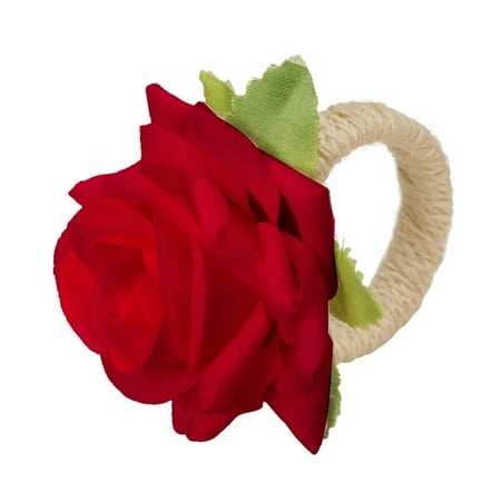 HIABIO Simulation Rose Flower Napkin Ring Holder Dinner Table Decorations for Wedding
HIABIO Simulation Rose Flower Napkin Ring Holder Dinner Table Decorations for Wedding