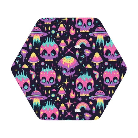 Gaeub cartoon Skull rainbow space Print 6 Pcs Leather Coasters for Drinks Drink Coasters Sets Drink Table Cup Coasters for Living Room Kitchen Coffee Decor Hexagon
Gaeub cartoon Skull rainbow space Print 6 Pcs Leather Coasters for Drinks Drink Coasters Sets Drink Table Cup Coasters for Living Room Kitchen Coffee Decor Hexagon