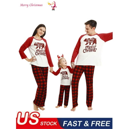 Calsunbaby Family Matching Christmas Pyjamas Set Nightwear Loungewear Holiday Pyjamas Sleepwear Letter Cartoon Bear Print Nightwear for Men Women Kids Baby
Calsunbaby Family Matching Christmas Pyjamas Set Nightwear Loungewear Holiday Pyjamas Sleepwear Letter Cartoon Bear Print Nightwear for Men Women Kids Baby