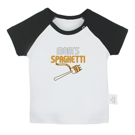 Mom s Spaghetti Funny T shirt For Baby Newborn Babies T-shirts Infant Tops 0-24M Kids Graphic Tees Clothing (Short Black Raglan T-shirt 12-18 Months)
Mom s Spaghetti Funny T shirt For Baby Newborn Babies T-shirts Infant Tops 0-24M Kids Graphic Tees Clothing (Short Black Raglan T-shirt 12-18 Months)
