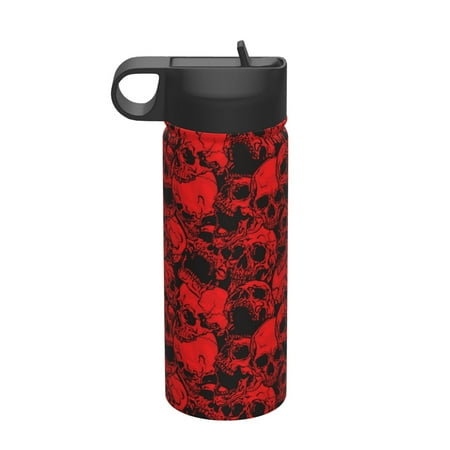 Qekee Red Skulls 3 Print 18OZ Sports Insulated Kettle Coffee Mug Travel Tea Mug Thermos Cup 18 Stainless Steel Water Bottle For Running Hiking Cycling
Qekee Red Skulls 3 Print 18OZ Sports Insulated Kettle Coffee Mug Travel Tea Mug Thermos Cup 18 Stainless Steel Water Bottle For Running Hiking Cycling
