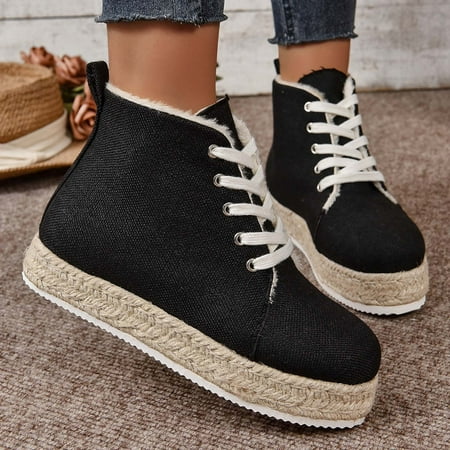 WQJNWEQ Women s Flats Shoes Leisure Foreign Trade Large Size Canvas Lace-up Fashion Casual Couple Comfort
WQJNWEQ Women s Flats Shoes Leisure Foreign Trade Large Size Canvas Lace-up Fashion Casual Couple Comfort