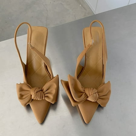 2022 Summer Brand Women Slingback Sandals Shoes Fashion Bow-knot Pointed Toe Slip on Ladies Elegant Dress Pumps Shoes
2022 Summer Brand Women Slingback Sandals Shoes Fashion Bow-knot Pointed Toe Slip on Ladies Elegant Dress Pumps Shoes