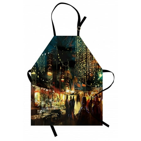 Night Apron Painting of Shopping Street City with Colorful Nightlife Abstract Brushstrokes Art Unisex Kitchen Bib Apron with Adjustable Neck for Cooking Baking Gardening Multicolor by Ambesonne
Night Apron Painting of Shopping Street City with Colorful Nightlife Abstract Brushstrokes Art Unisex Kitchen Bib Apron with Adjustable Neck for Cooking Baking Gardening Multicolor by Ambesonne