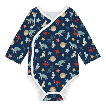 Coaee Sea Creatures for Soft Cotton Baby Long-Sleeve Bodysuit Girls Boys Bodysuit Romper
Coaee Sea Creatures for Soft Cotton Baby Long-Sleeve Bodysuit Girls Boys Bodysuit Romper