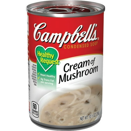(4 pack) Campbell's Condensed Healthy Request Cream of Mushroom Soup, 10.5 oz. Can