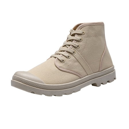 Yoslce Mens Shoes Casual High-Top Lace-Up Canvas Shoes Students Classic Non-Slip Hiking Shoes Mens Running Shoe Beige 42
Yoslce Mens Shoes Casual High-Top Lace-Up Canvas Shoes Students Classic Non-Slip Hiking Shoes Mens Running Shoe Beige 42