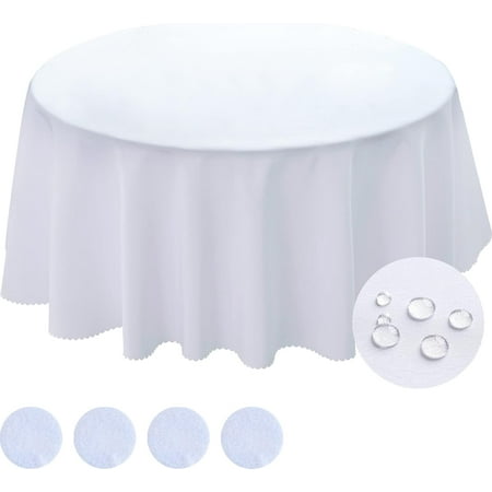 Table Cloth 60 Inch Round Tablecloth White Washable Outdoor Winkle and Stain Resistant Spillproof Polyester Tablecloth for Round Tables Festival Camping Picnic Wedding Party Table Cover 
Table Cloth 60 Inch Round Tablecloth White Washable Outdoor Winkle and Stain Resistant Spillproof Polyester Tablecloth for Round Tables Festival Camping Picnic Wedding Party Table Cover