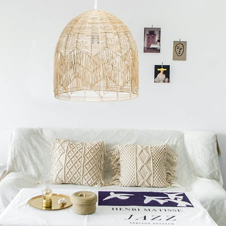 EMUST Chandelier Rattan Lamp Open Woven Pendant Lighting With Adjustable Cord Kitchen Island Farmhouse Beige Basket Design Ceiling Light
EMUST Chandelier Rattan Lamp Open Woven Pendant Lighting With Adjustable Cord Kitchen Island Farmhouse Beige Basket Design Ceiling Light