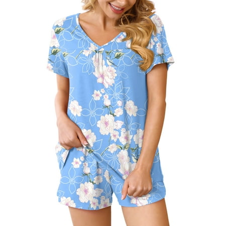 Anygrew Summer Pajama Sets For Womens Shorts Soft Pj Set 2 Piece Sleepwear With Pockets
Anygrew Summer Pajama Sets For Womens Shorts Soft Pj Set 2 Piece Sleepwear With Pockets