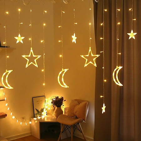 wofedyo LED Star Moon Garland Light Warm and Romantic Holiday Decoration Curtain Light
wofedyo LED Star Moon Garland Light Warm and Romantic Holiday Decoration Curtain Light