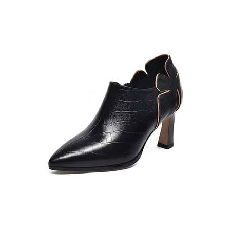 Woobling Womens Boots Casual Dress Pumps Shoes Side Zip Ankle Booties Comfort Office Work Black 4.5
Woobling Womens Boots Casual Dress Pumps Shoes Side Zip Ankle Booties Comfort Office Work Black 4.5