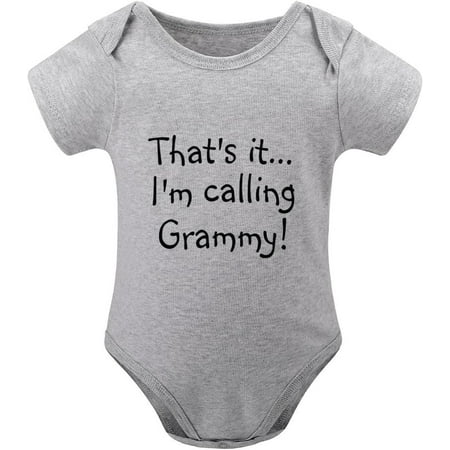 That s It I m Calling Grammy New Born Baby Girls Gift Short Sleeve Cute Rompers for Girls White Girl Onsie
That s It I m Calling Grammy New Born Baby Girls Gift Short Sleeve Cute Rompers for Girls White Girl Onsie