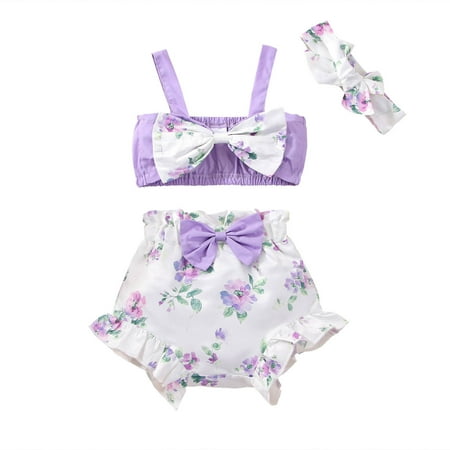 Odeerbi Baby Boy Girl Clothes Toddler Outfit Fashion Cute Flowers Print Suspenders Top Belt Shorts Headdress Suit Purple
Odeerbi Baby Boy Girl Clothes Toddler Outfit Fashion Cute Flowers Print Suspenders Top Belt Shorts Headdress Suit Purple