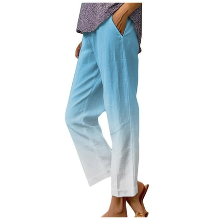 Womens Yoga Pants Wide Leg Sweatpants Women Casual Pants Gradient Print Tight Waist Summer Versatile Pants
Womens Yoga Pants Wide Leg Sweatpants Women Casual Pants Gradient Print Tight Waist Summer Versatile Pants