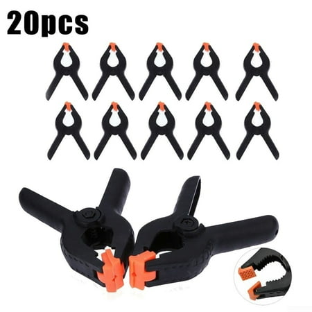 YULIJU 20Pcs 2inch Black Mini Nylon Quick Spring Clamps Tips Tool Clip Jaw Opening
YULIJU 20Pcs 2inch Black Mini Nylon Quick Spring Clamps Tips Tool Clip Jaw Opening