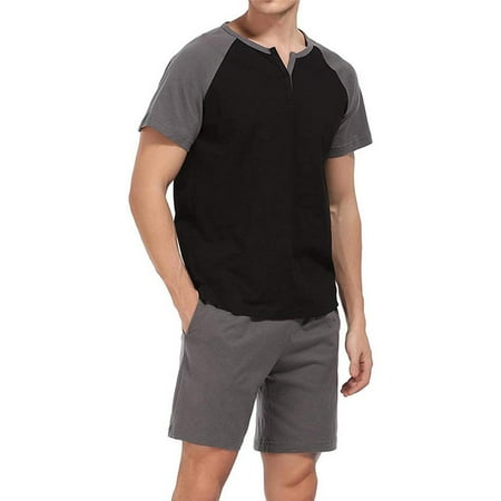 Julam Mens Cotton Pajama Set Short Sleeve Tee and Pants PJ Set Lightweight Casual Sleepwear Lounge Pjs Set for Men Home Casual Wear clean
Julam Mens Cotton Pajama Set Short Sleeve Tee and Pants PJ Set Lightweight Casual Sleepwear Lounge Pjs Set for Men Home Casual Wear clean