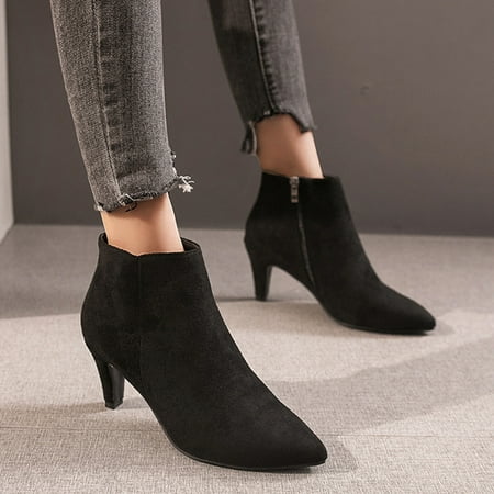 Tangnade Women Shoes Women s Fashion Leopard Print Suede Pointed Toe High Heel Zipper Ankle Boots Black 40
Tangnade Women Shoes Women s Fashion Leopard Print Suede Pointed Toe High Heel Zipper Ankle Boots Black 40
