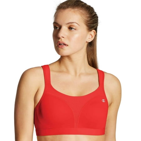 CHAMPION Red Flame Spot Comfort Full Support Bra US 38C UK 38C NWOT