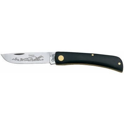 Case Sod Buster Jr. Utility Knife With Etching Stainless Steel/Black 3-5/8-In. Blade 1 Pack