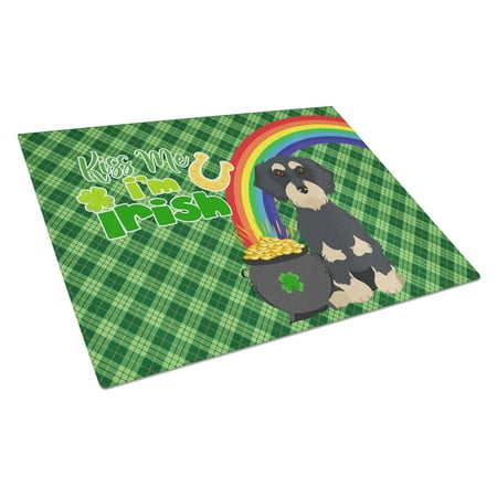 Wirehair Black and Cream Dachshund St. Patrick s Day Glass Cutting Board Large 12 in x 15 in
Wirehair Black and Cream Dachshund St. Patrick s Day Glass Cutting Board Large 12 in x 15 in