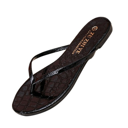 iOPQO Women Flip Flops Fashion Spring And Summer Pattern Simple Flip-Flops Flat Thong Seaside Slippers Fashion Summer Crocodile Pattern Black 39
iOPQO Women Flip Flops Fashion Spring And Summer Pattern Simple Flip-Flops Flat Thong Seaside Slippers Fashion Summer Crocodile Pattern Black 39
