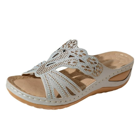 Sandals Women Wedge Comfort Shoes Wedge Platform Slippers Bohemian Style Diamonds Casual Roman Chic Slip On Slides Womens Shoes Slip On Casual
Sandals Women Wedge Comfort Shoes Wedge Platform Slippers Bohemian Style Diamonds Casual Roman Chic Slip On Slides Womens Shoes Slip On Casual