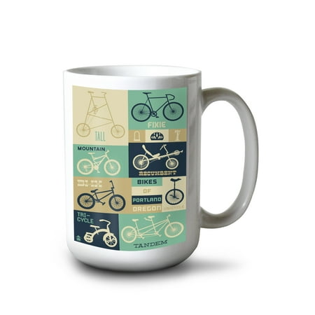 15 fl oz Ceramic Mug Portland Oregon Bicycle Types (Blues) Dishwasher & Microwave Safe
15 fl oz Ceramic Mug Portland Oregon Bicycle Types (Blues) Dishwasher & Microwave Safe