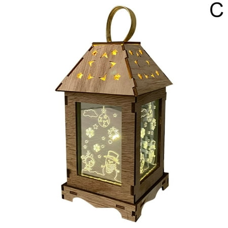 Chicmine Wooden LED Handheld Lantern Display Mold Night Light Christmas Decor Lamp Gift
Chicmine Wooden LED Handheld Lantern Display Mold Night Light Christmas Decor Lamp Gift