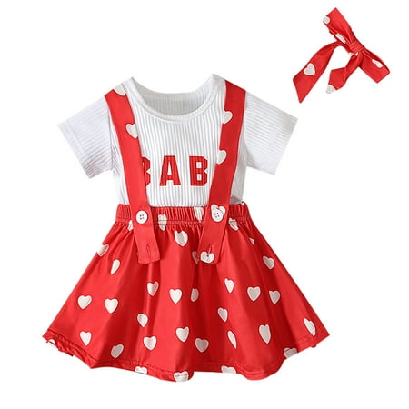 Dezsed 6M-4Y Valentines Day Outfit For Girls Fashion Cute Long Sleeve Sweet Heart Letter Print Tops And Ruffles Strap Skirt Headband Suit Kids Girls Clothes Clearance
Dezsed 6M-4Y Valentines Day Outfit For Girls Fashion Cute Long Sleeve Sweet Heart Letter Print Tops And Ruffles Strap Skirt Headband Suit Kids Girls Clothes Clearance